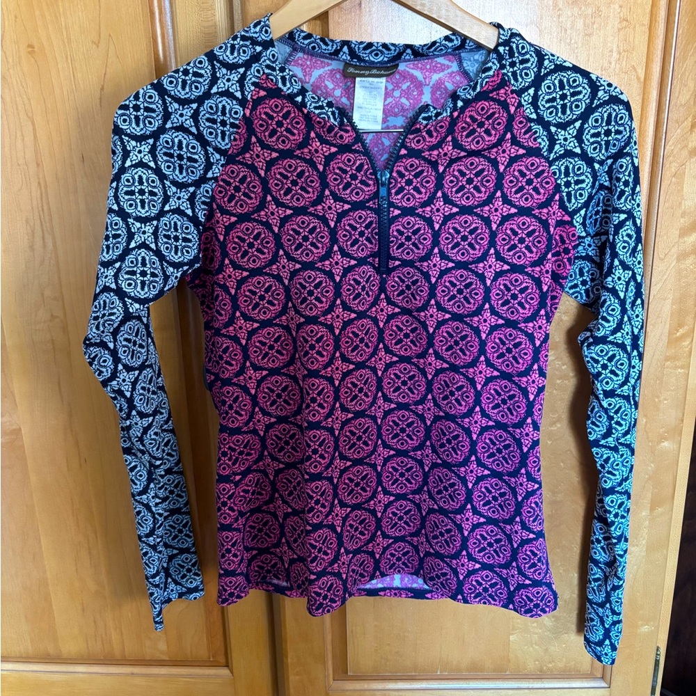 Tommy Bahama half zip rash guard size small